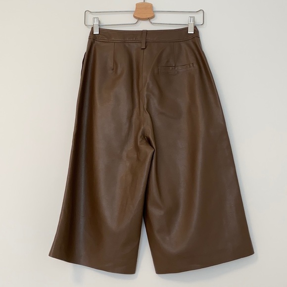 The Frankie Shop leather trouser shorts - Picture 2 of 7